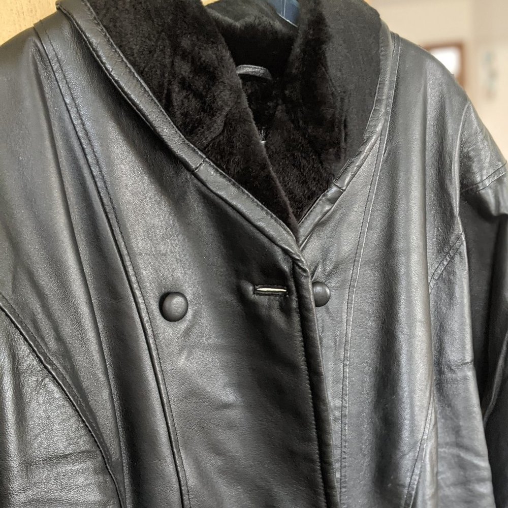 Leather (Genuine) Jacket Women's Size 18W